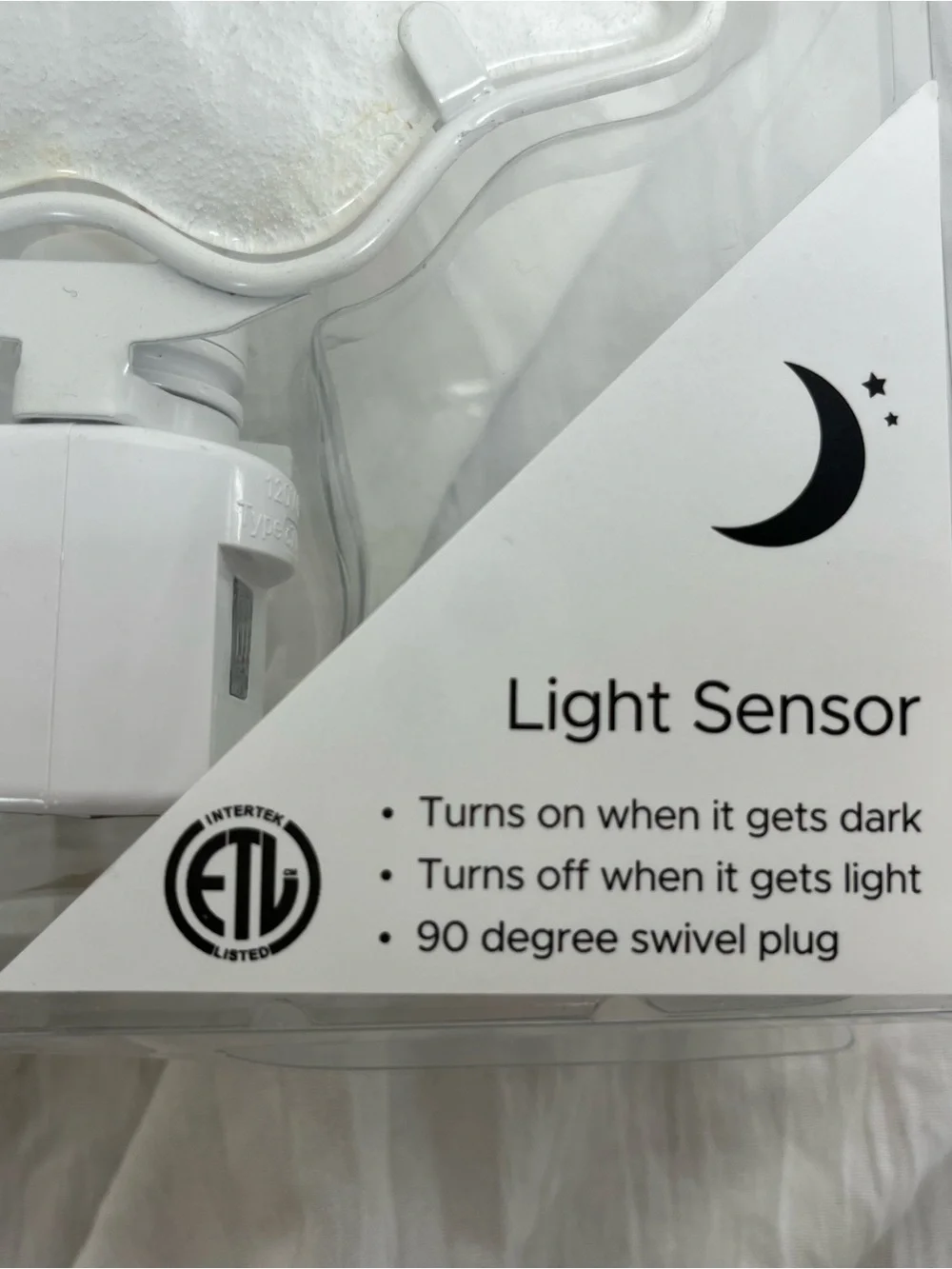 Kirkland's Home Halloween Ghost Night Light NIB Swivel Plug Light Sensor